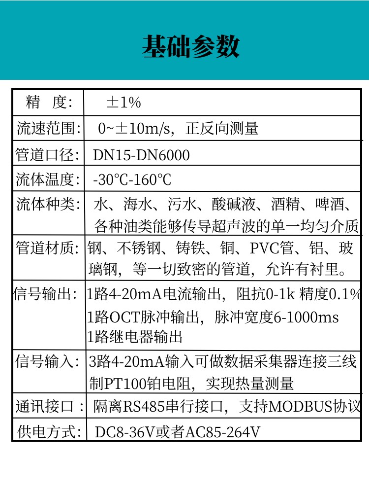 对夹式流量计TUF-200