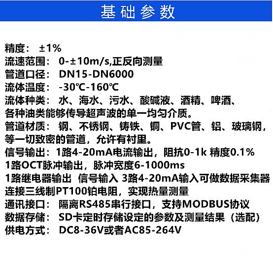 对夹式流量计TUF-200